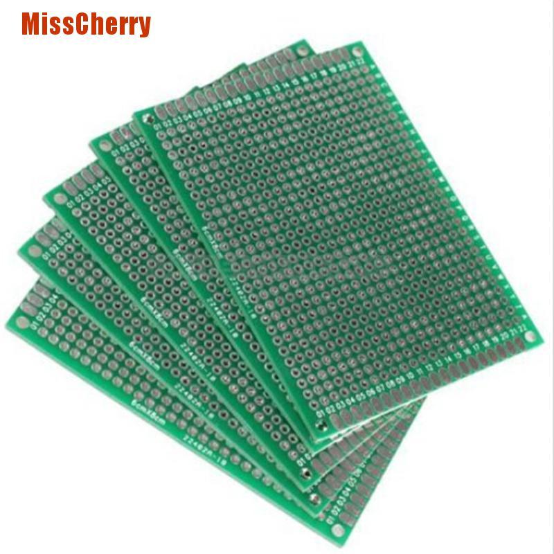 1 Bảng Mạch In Pcb Hai Mặt 6x8cm Bằng Sợi Thủy Tinh