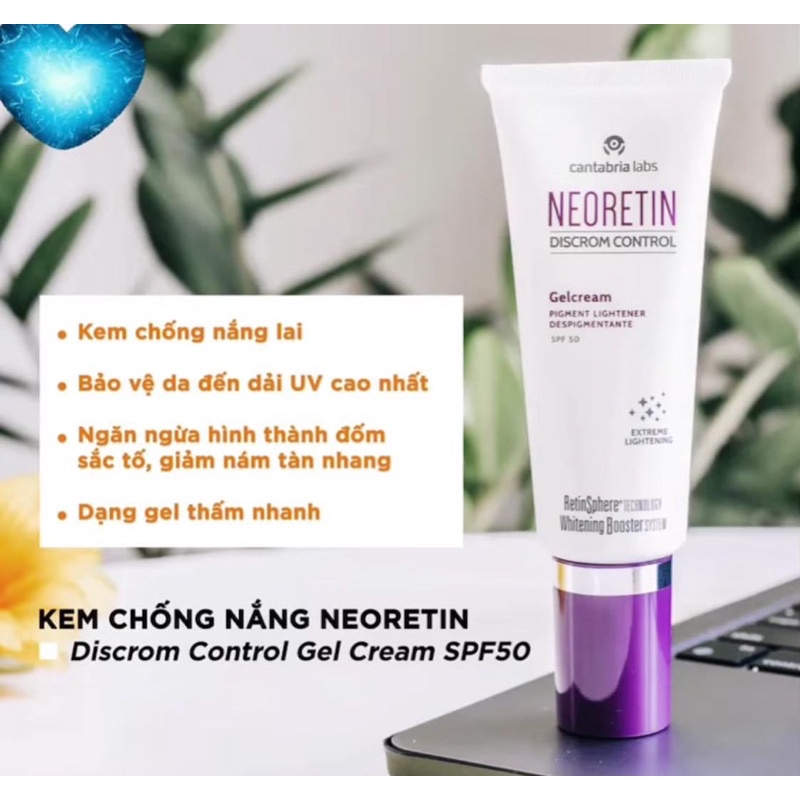 Kem Chống Nắng Neoretin Discrom Control Gel Cream SPF50+ 40ml