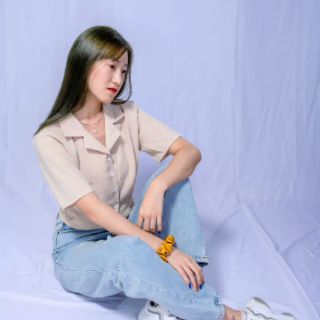 (HÀNG ORDER) Áo croptop cổ sơ mi kèm ảnh thật