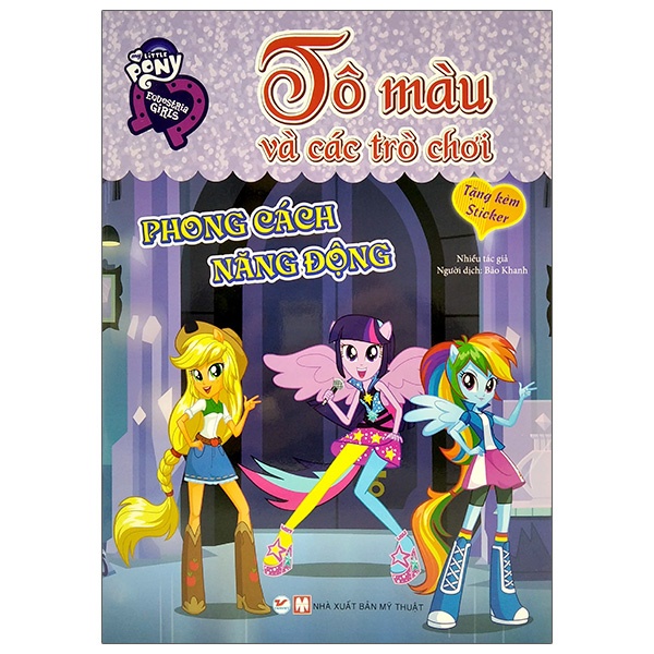 Sách-Pony tô màu và các trò chơi - Phong cách năng động