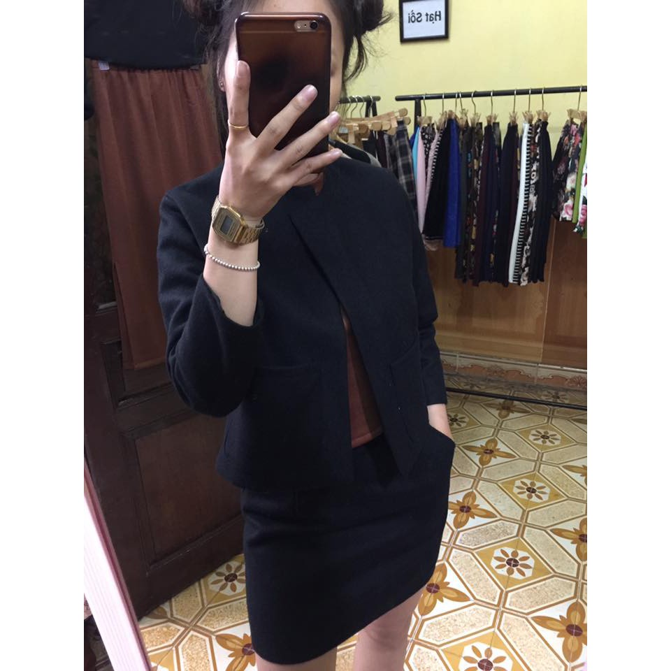 set dạ đen size L