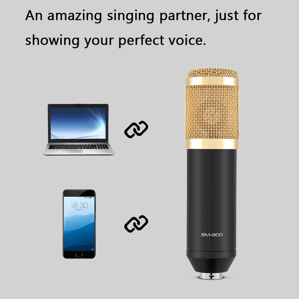 [Mã ELHACE giảm 4% đơn 300K] Micro karaoke thu âm chuyên nghiệp BM900