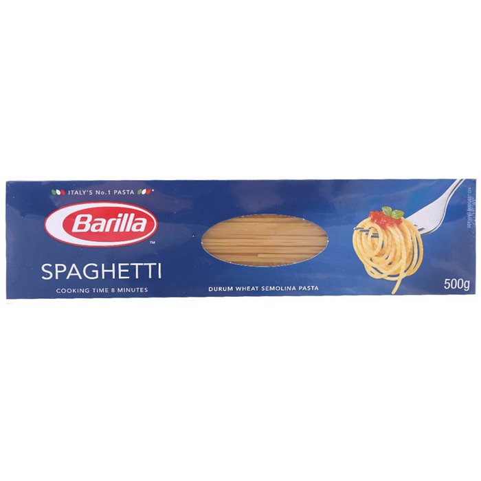 Mì Ý Barilla Spaghetti sợi hình ống 500g