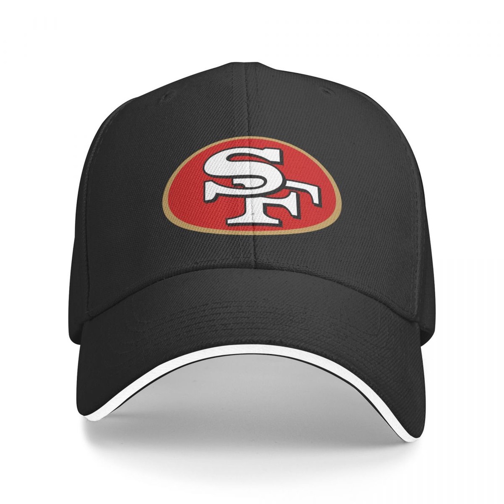 Mới San Francisco 49ers Logo NFL Mũ Bóng Chày Unisex Chất Lượng Polyester Mũ Nam Nữ Golf Chạy Chống 