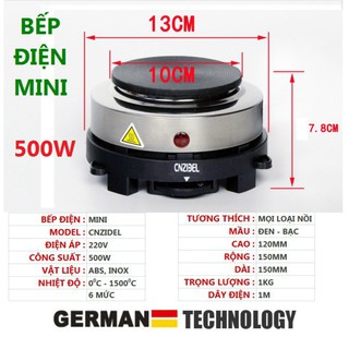 Bếp điện mini 500w