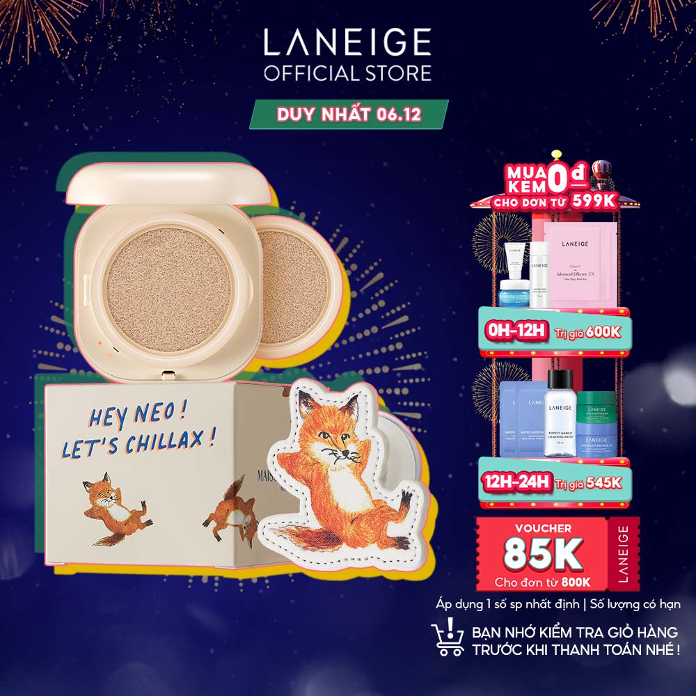 Combo Phấn Nước Che Phủ Mịn Lì 24H LANEIGE NEO Cushion Matte_21N 15gx2 & Giá Đỡ Điện Thoại Maison Kitsuné 50g | BigBuy360 - bigbuy360.vn