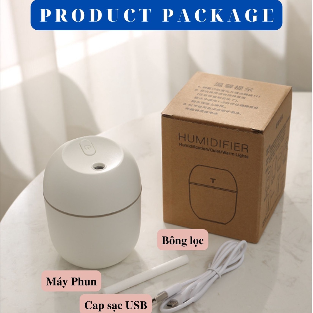 Máy Phun Sương Tạo Độ Ẩm Máy Xông Mặt Khuếch Tán Tinh Dầu Đa năng
