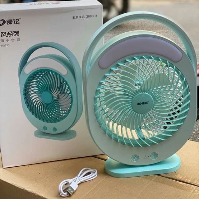Quạt sạc tích điện có đèn led