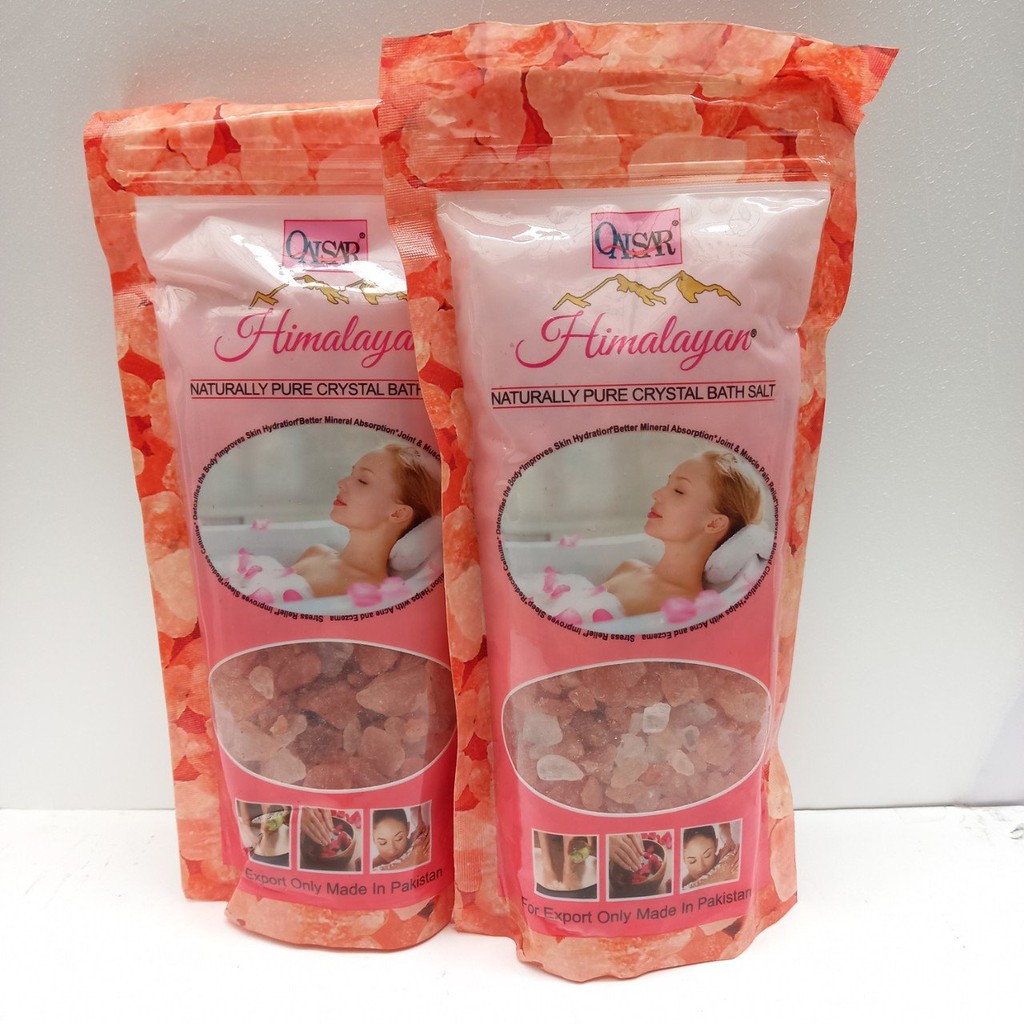 [COMBO 2] Túi 300g đá muối ngâm chân tắm Khoáng Hồng Himalaya Dạng Hạt shopmt89