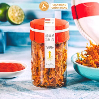 Mực khô xé sợi ăn liền L'angfarm, Yumsea không cần chế biến.