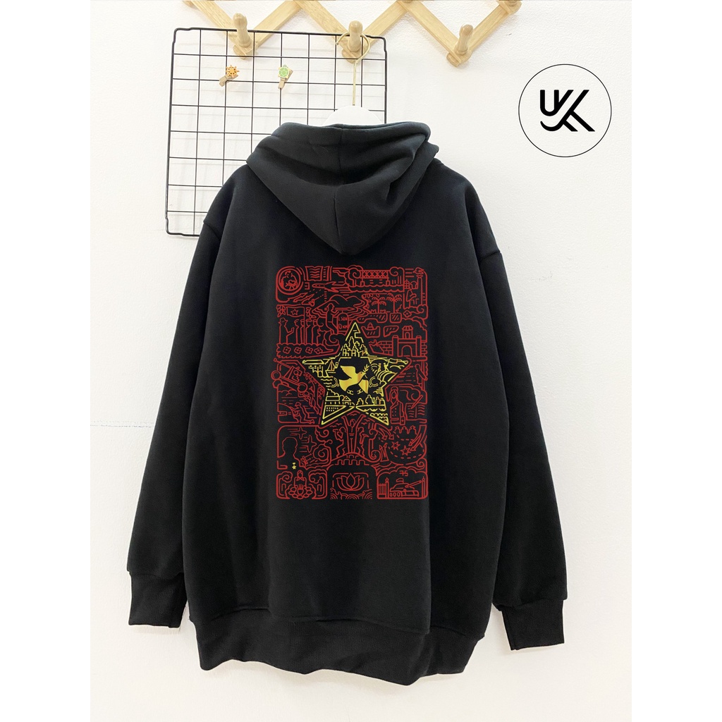 Áo Nỉ HOODIE SỬ VIỆT , Form Rộng Ulzzang Unisex , hoodie nỉ bông cao cấp, nam nữ. kkimshop