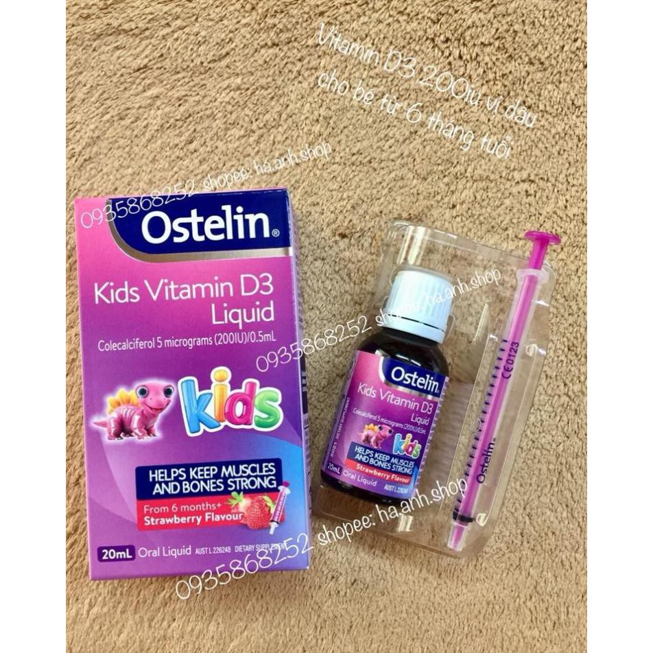 OSTELIN KIDS VITAMIN D3 200iu cho bé từ 6 tháng