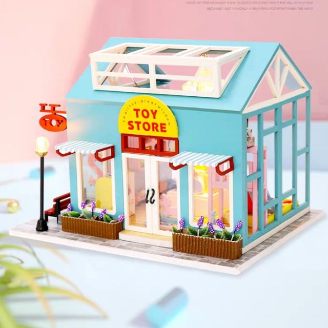 Kèm Mica - Mô hình nhà gỗ búp bê Dollhouse DIY -  M904 Toy Store