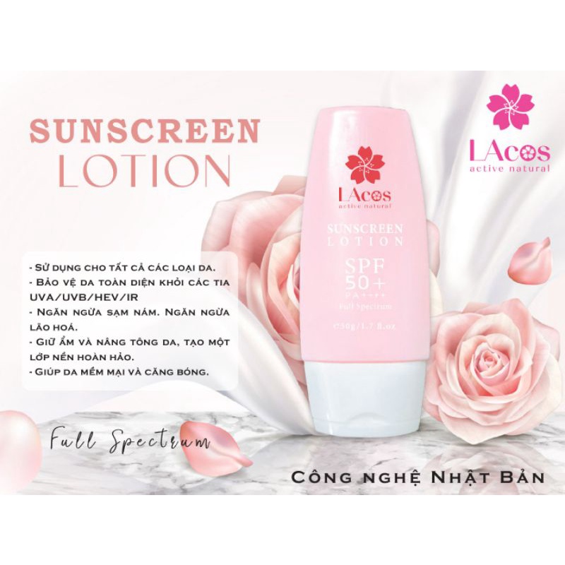 KEM CHỐNG NẮNG LAcos SUNSCREEN LOTION