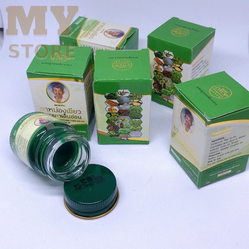 ( Chính Hãng) Dầu Cù Là Xanh Bà Già 22 Vị Thái Lan 15g/ Hương Thảo Dược Thư Giãn