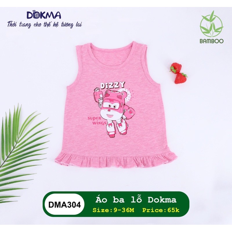 Xả hàng Áo ba lỗ Dokma in hình DMA304 (9-36M)