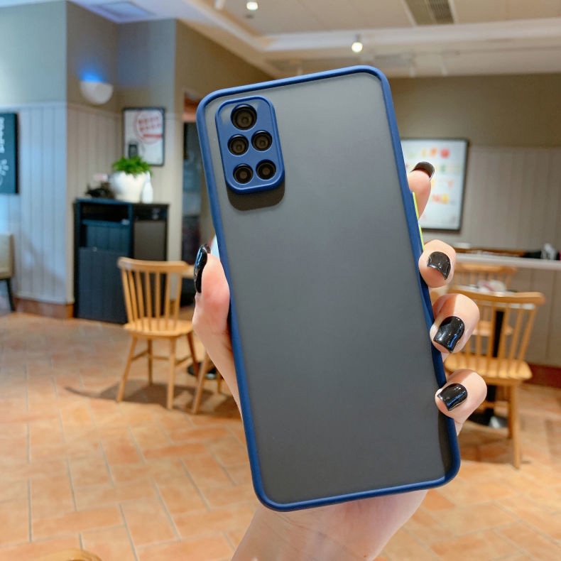Ốp điện thoại cứng mặt nhám trong suốt chống sốc cho Xiaomi Mi 11 10T Pro Poco X3 X4 F4 GT NFC M3 Pro 5G Note 10 Lite