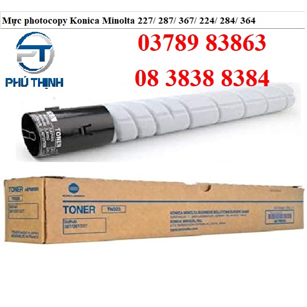 Hộp mực konica TN323 dùng cho máy photocopy Konica Minolta bizhub 227 / 287 / 367