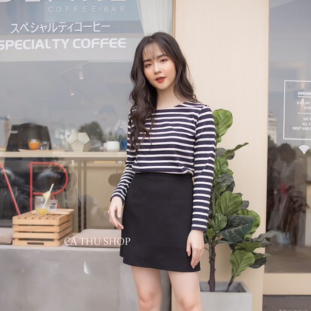Áo pull kẻ cổ thuyền ( giá đã sale )