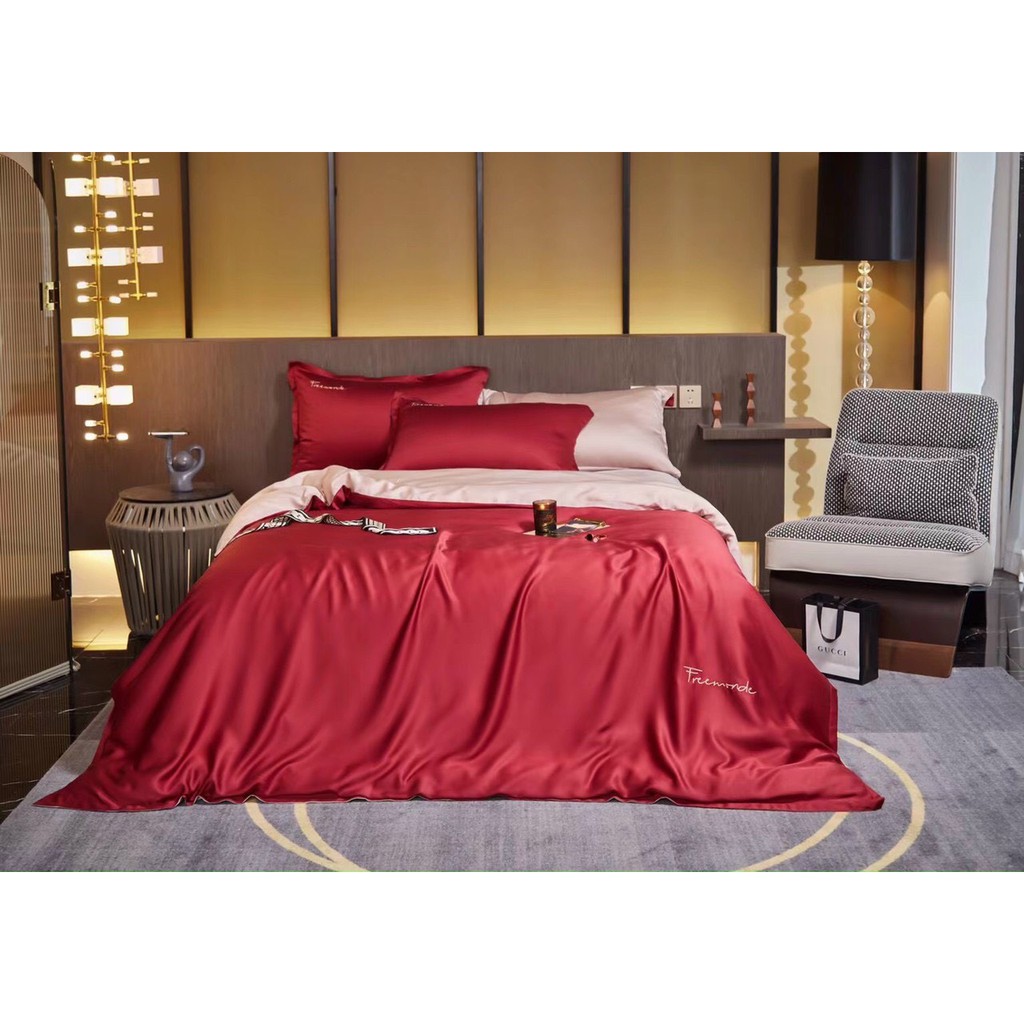 Set Chăn Ga Gối 4 Món Chất Liệu Tencel Cực Mát
