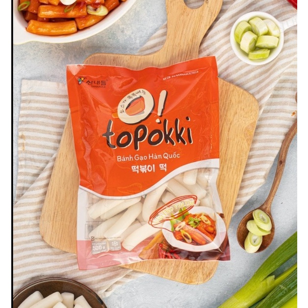 Bánh gạo tokbokki truyền thống 500g.