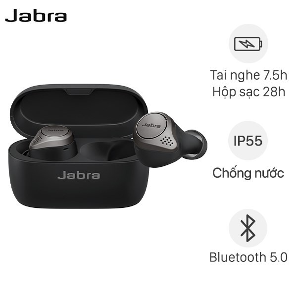 Tai Nghe JABRA ELITE 75T > bluetooth không dây >tai nghe thể thao > Bảo hành 12 tháng tại Phụ Kiện Số MQ