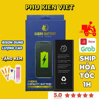 Pin iPhone Dung Lượng Cao BISON Cho 6,6s,6plus,6splus,7,7plus,8,8plus,X - Pin Gắn Trong - Pin Con Trâu - Phukienviet