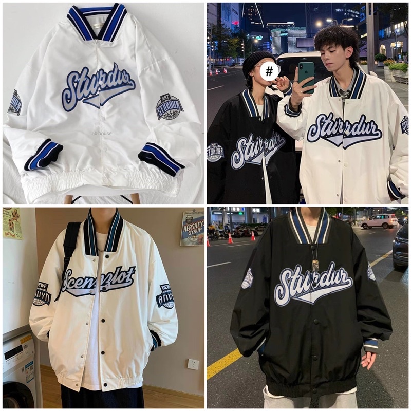 [SIEU SALE]Áo Bomber Jacket Dù 2 Lớp STURDUR Unisex Nam Nữ, bigsize, ảnh chụp thật