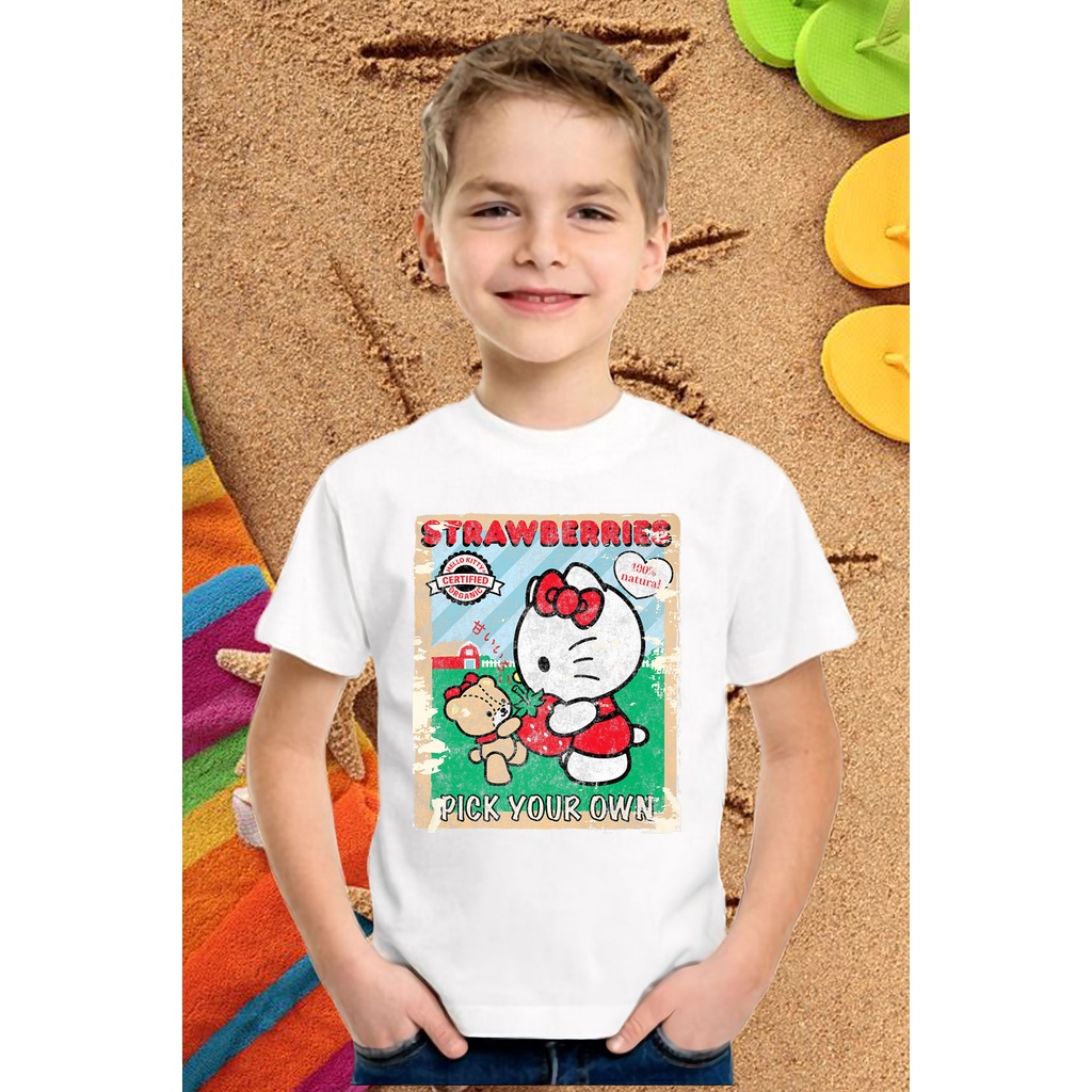 ÁO PHÔNG UNISEX FORM RỘNG HELLO KITTY IN HÌNH THEO YÊU CẦU MẪU MỚI VẢI ĐẸP CÓ ĐỦ SIZE - 484