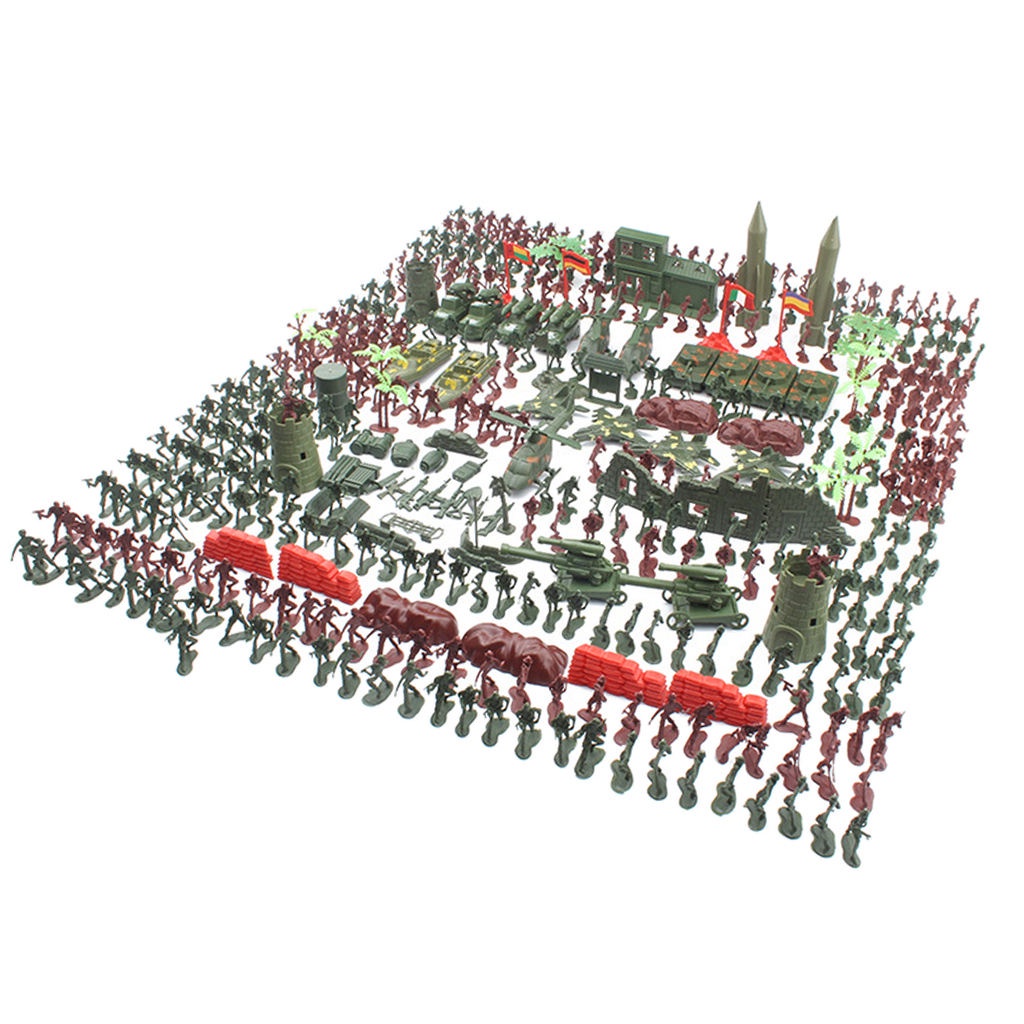 Set 519 mô hình đồ chơi người lính bằng nhựa