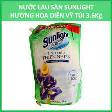 Nước lau sàn Sunlight Hương Hoa Diên Vỹ Túi 3.6kg