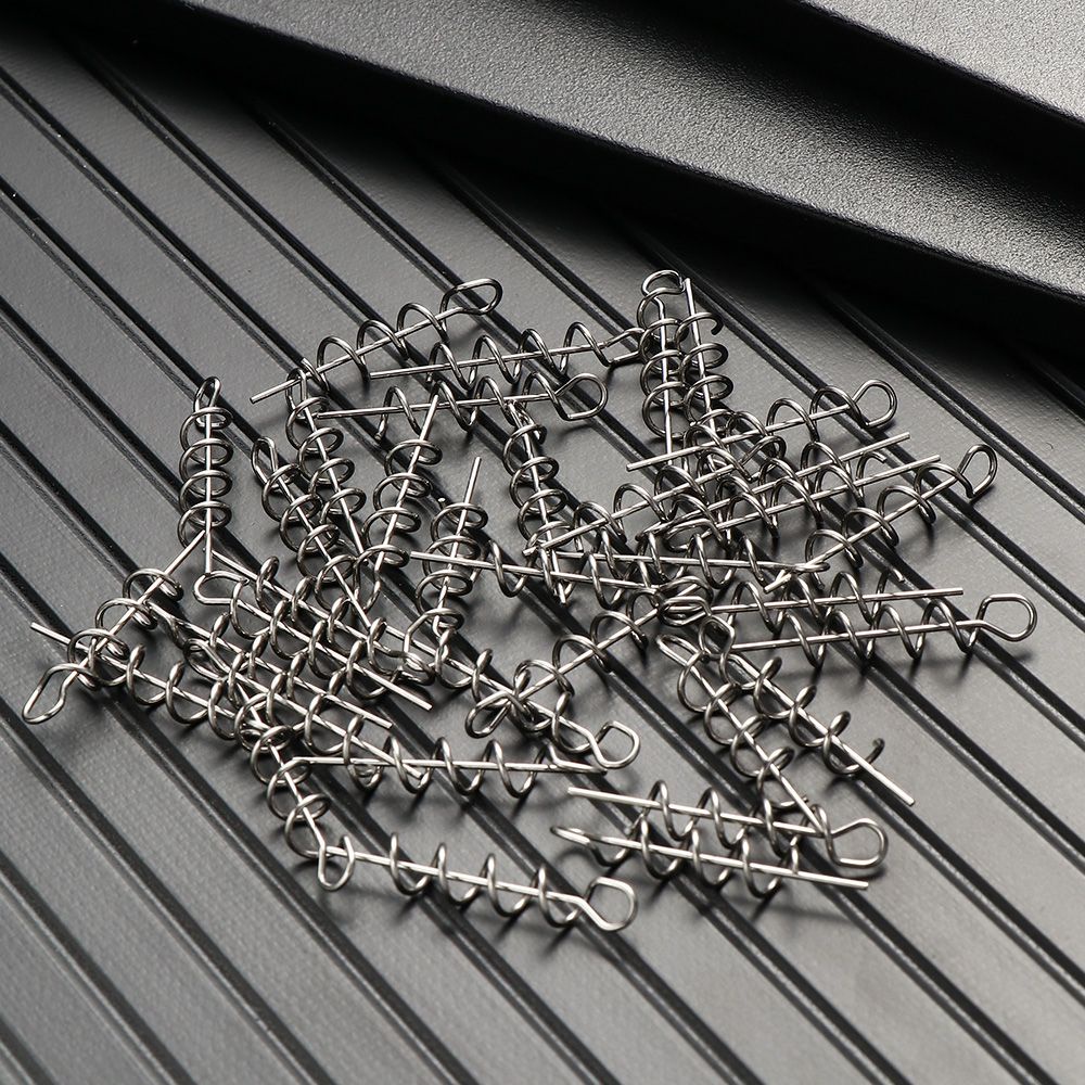 MUVAKO Bộ 100 Móc Câu Cá Bằng Thép Không Gỉ 5 Kích Cỡ Thiết Kế Mới