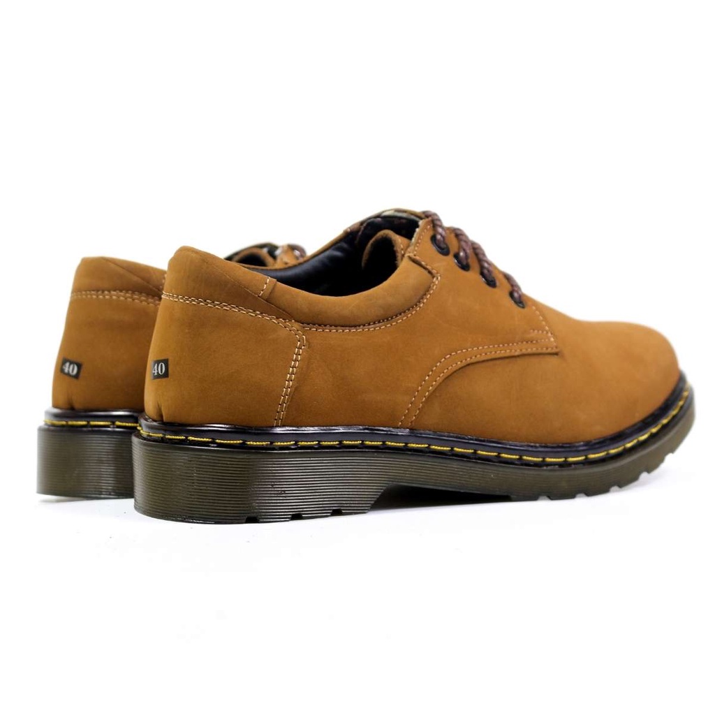 Giày Dr. Martens 1461 Nubuck nâu da bò Nubuck - Lucas Shoes, bảo hành 1 năm