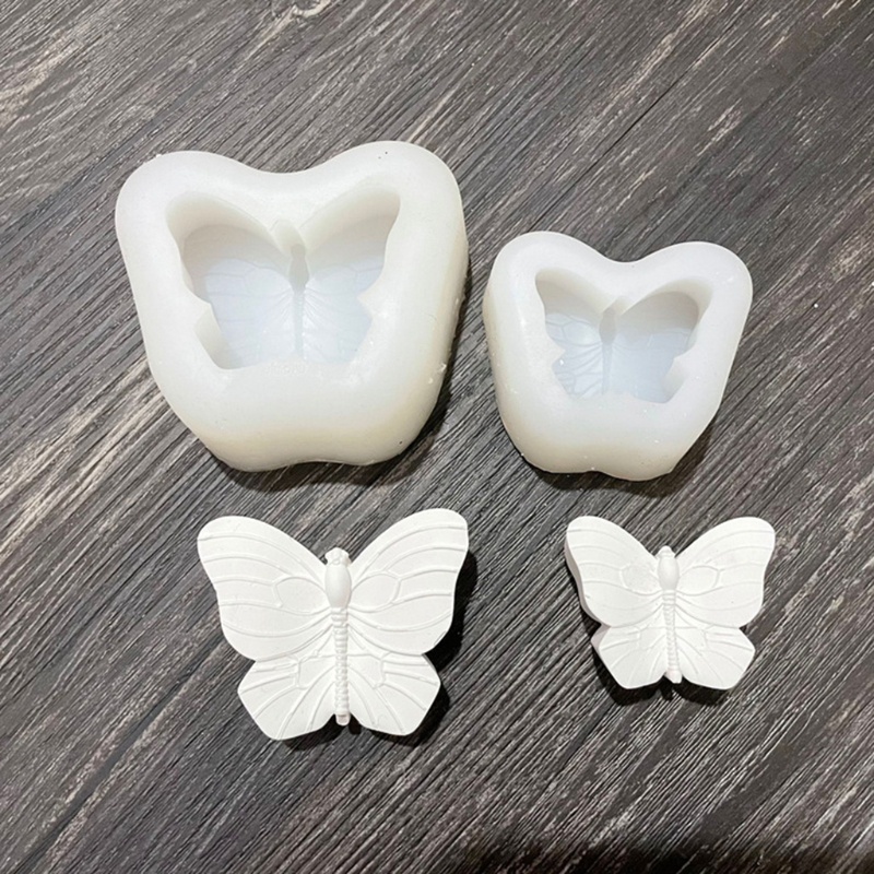 Khuôn Silicone Làm Nến / Xà Phòng Hình Bướm DIY