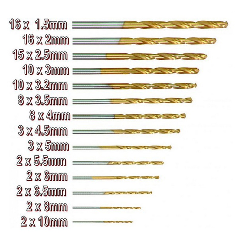 Bộ 99 Mũi Khoan Xoắn 1.5mm-10mm Mạ Titan Cao Cấp