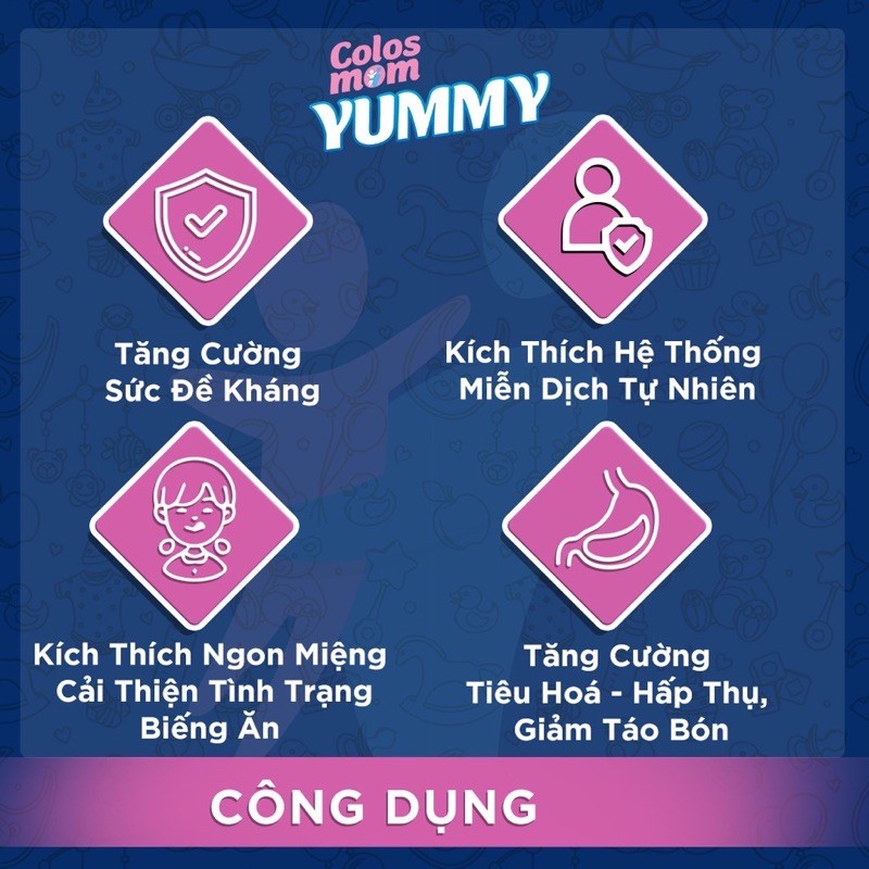 Sữa Non Colosmom Yummy Pro 1 (Hộp 25 gói x 5g)