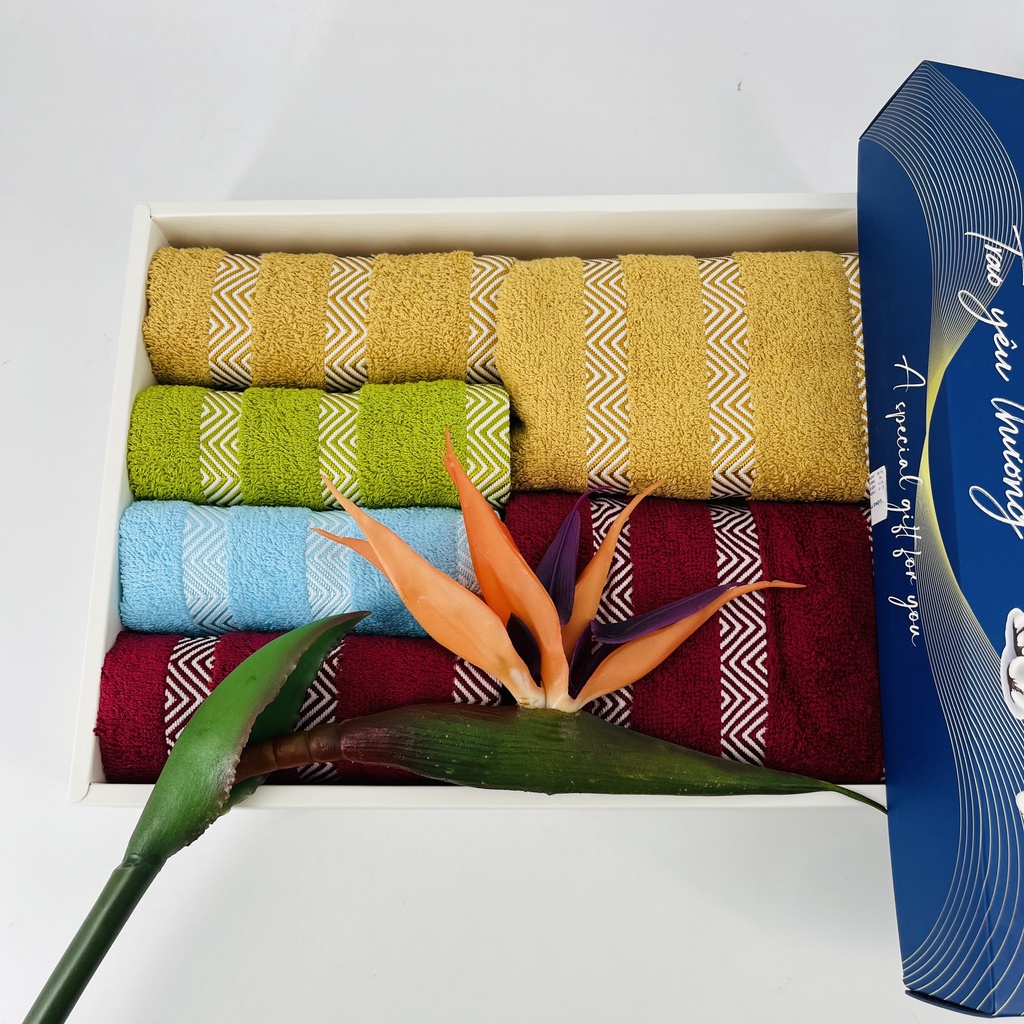 Bộ Quà Tặng 6 COMBO Khăn Tắm Cotton Thiện Phú Bộ 387, Khăn Tắm Cao cấp Tiện Lợi Freeship