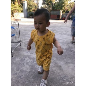 BỘ BA LỖ CHỮ GG CHO BÉ CHẤT COTTON SIÊU MÁT