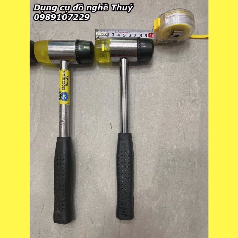 BÚA CAO SU 2 ĐẦU LẮP RÁP CÁN KIM LOẠI  LOẠI TRUNG 300MM- HÀNG NHẬP