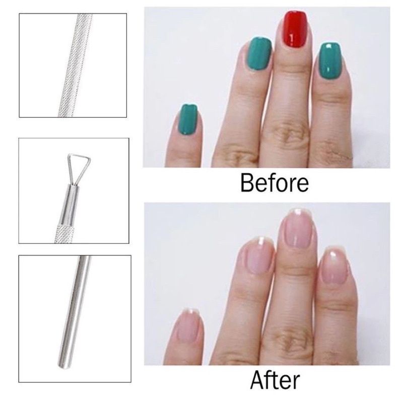 Cây đẩy da 2 đầu sủi móng nail