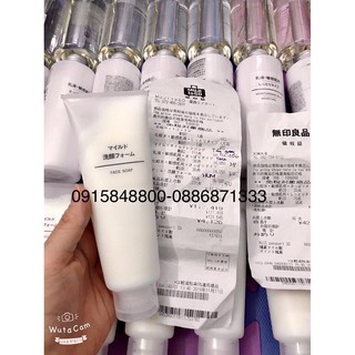 Sữa Rửa Mặt Muji Face Soap (Dòng Dịu Nhẹ) 120g
