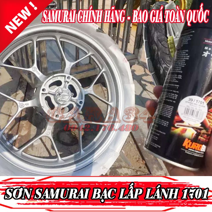 SƠN SAMURAI MÀU BẠC LẤP LÁNH 1701 - HÀNG MỚI - G79