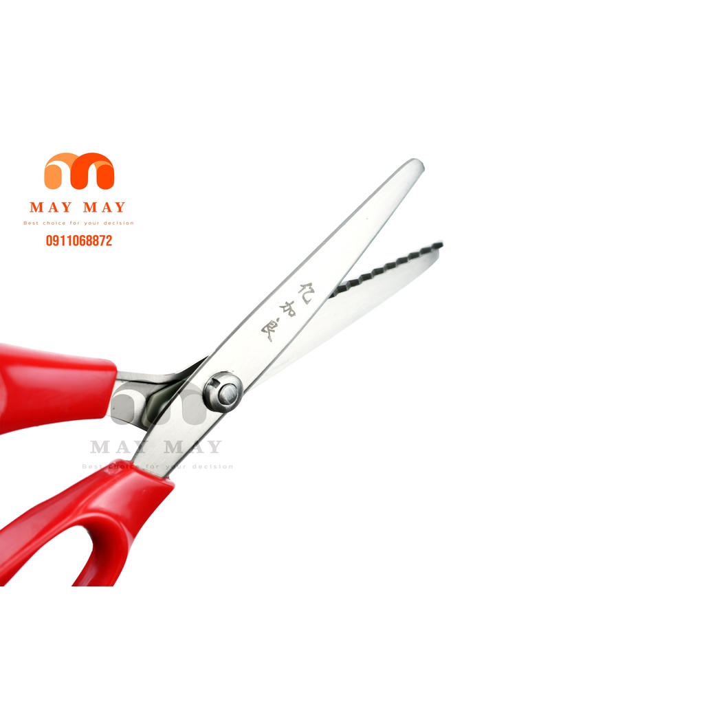 Kéo cắt răng cưa loại tốt hộp đỏ hàng chất lượng