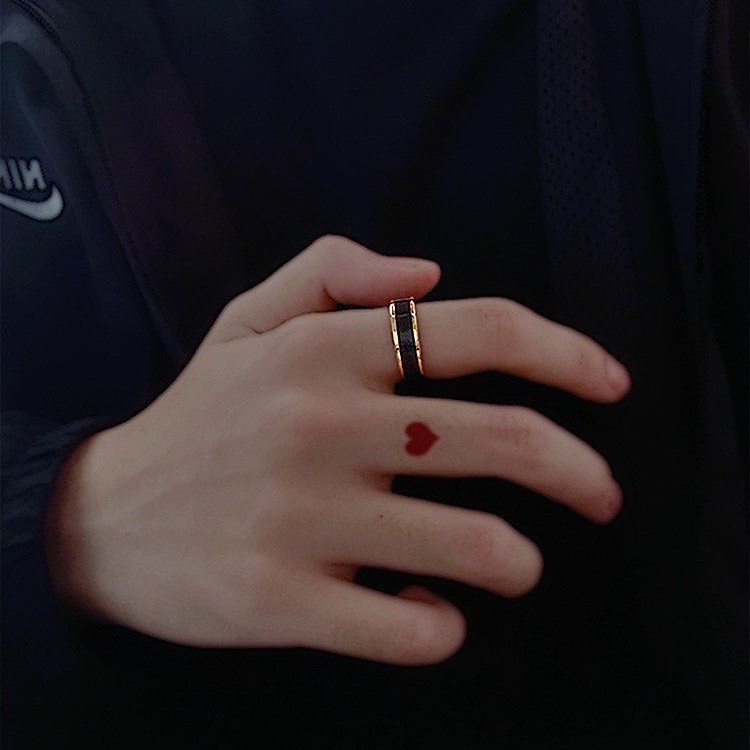 Nhẫn Nam Nữ Basic Row Ring Màu Bạc Đẹp Cao Cấp - Nhẫn Unisex Titan Không Gỉ - Row Ring - Maxshopdoc