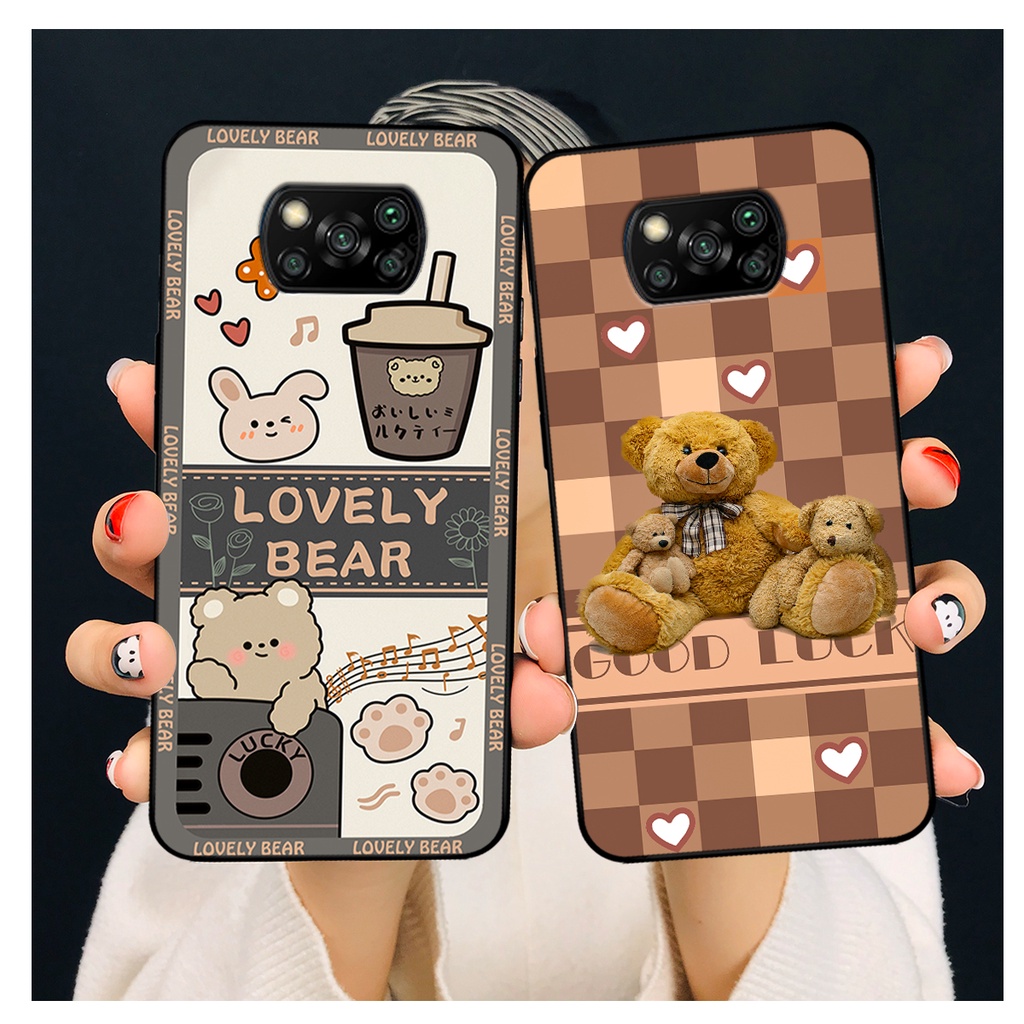 Ốp lưng Xiaomi Poco X3 / Poco X3 Pro in hình gấu bear dễ thương, bền đẹp