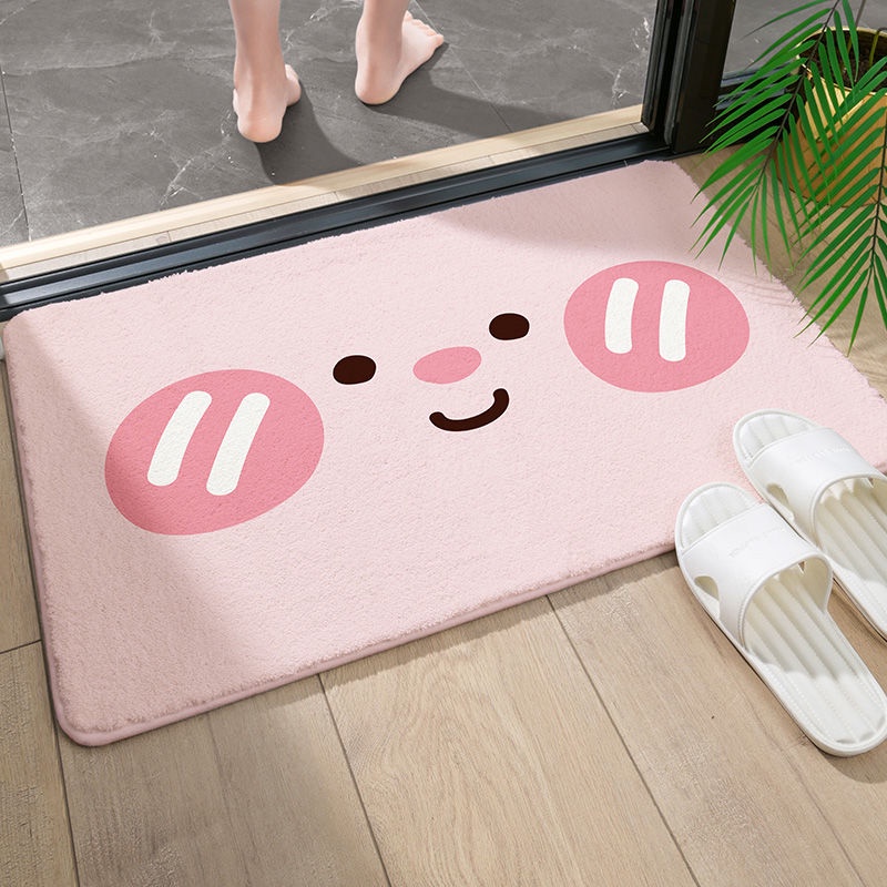 Tấm thảm chùi chân hấp thụ nước chống trượt đặt trước cửa toilet phòng tắm phòng ngủ gia đình