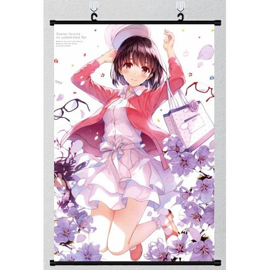 Poster vải anime Megumi 02 40x60 - Saenai heroine - tranh vải