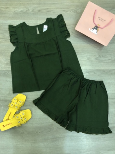 Set bộ đùi xô thái áo sác nách thời trang