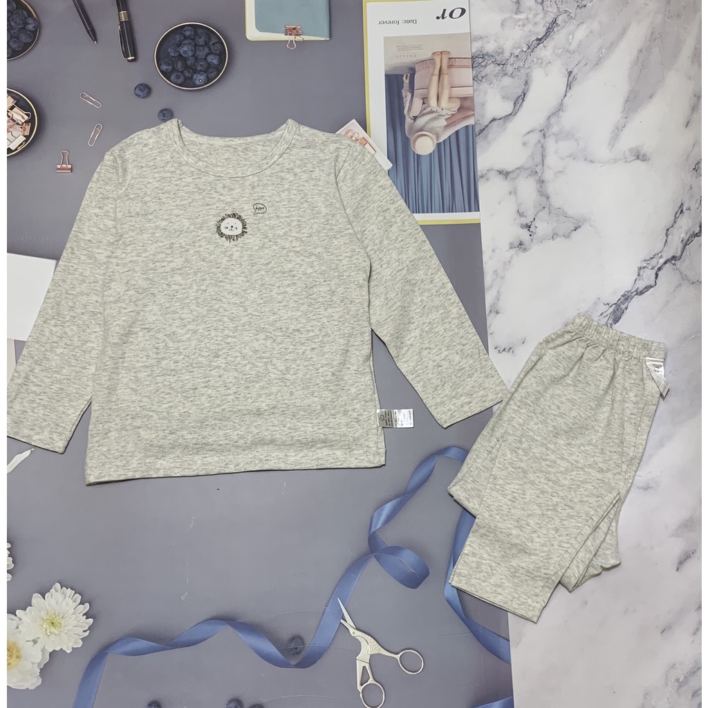 Bộ thu đông cotton quảng châu cho bé, thu đông bé trai, bé gái size 90 - 120, 10 - 18Kg.