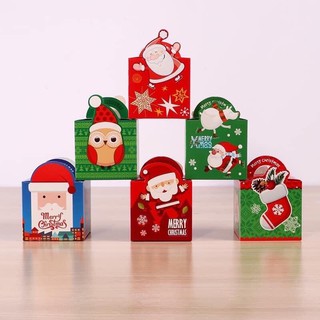 (Giá Rẻ Số 1) Set 10 Hộp đựng quà Noel